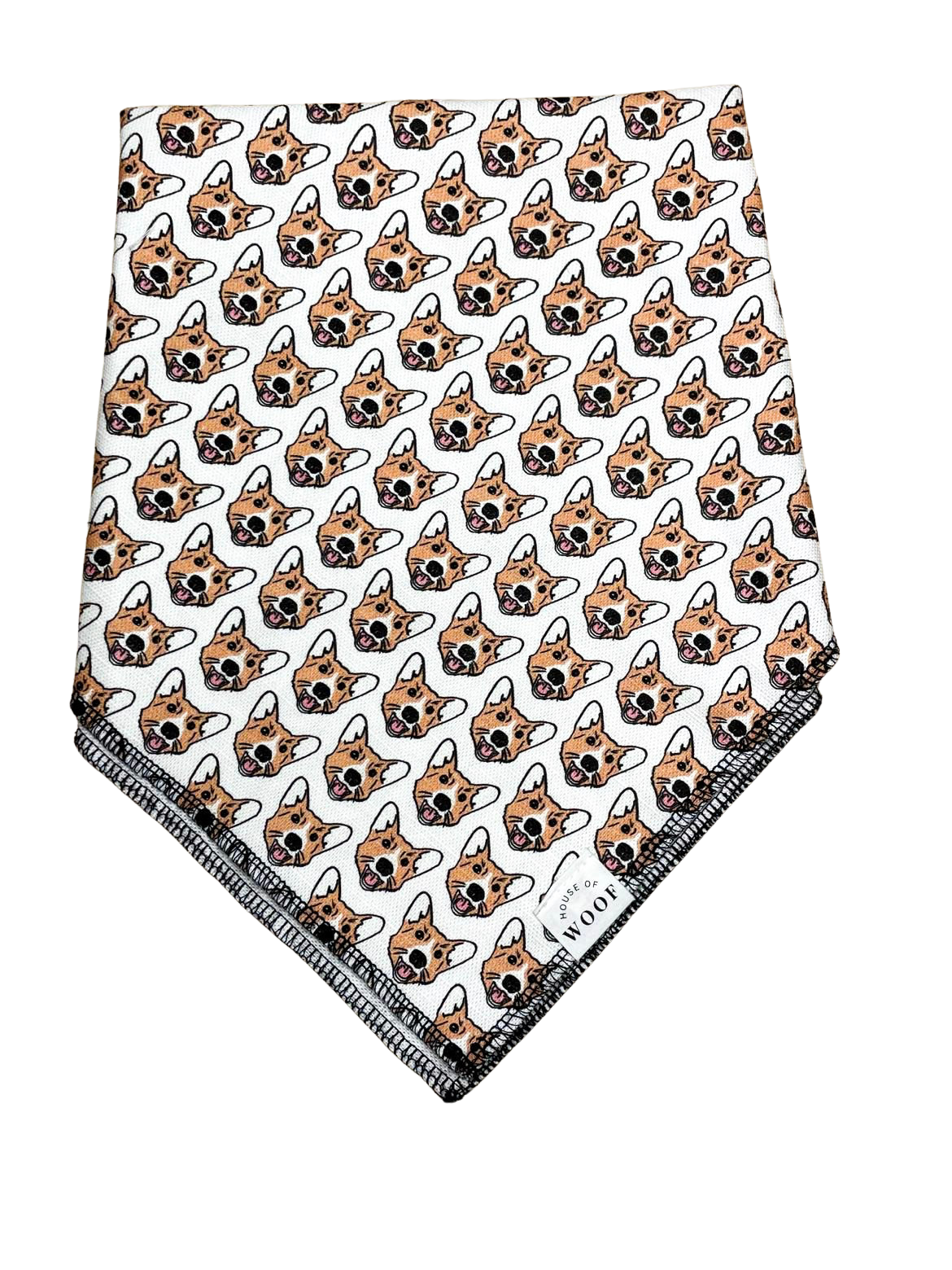 House of Woof Dog Breed bandana : Corgi (Medium)