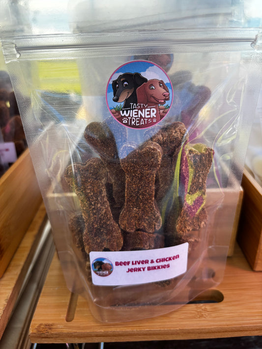 Beef Liver & Chicken Jerky Bikkies - 150g
