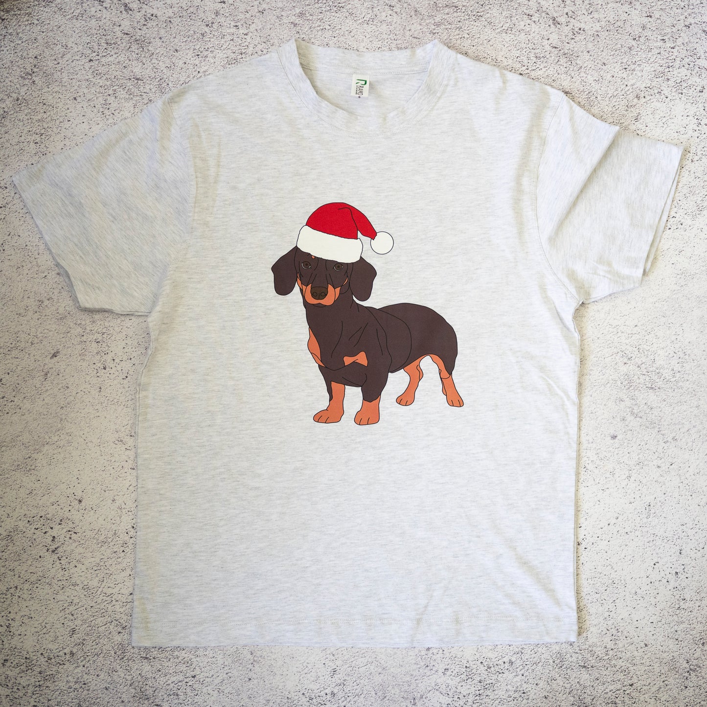 Choc & Tan Dachshund Christmas Snow Marle - Unisex