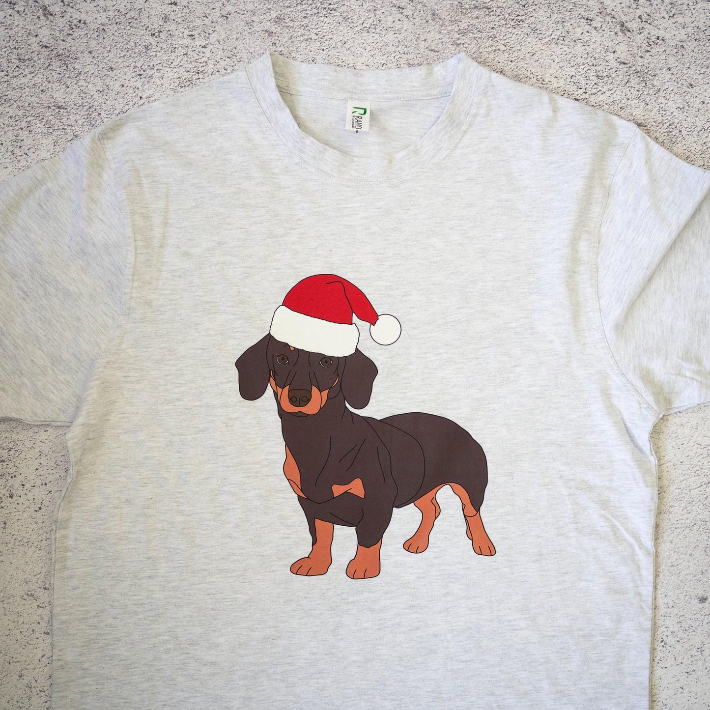 Choc & Tan Dachshund Christmas Snow Marle - Unisex
