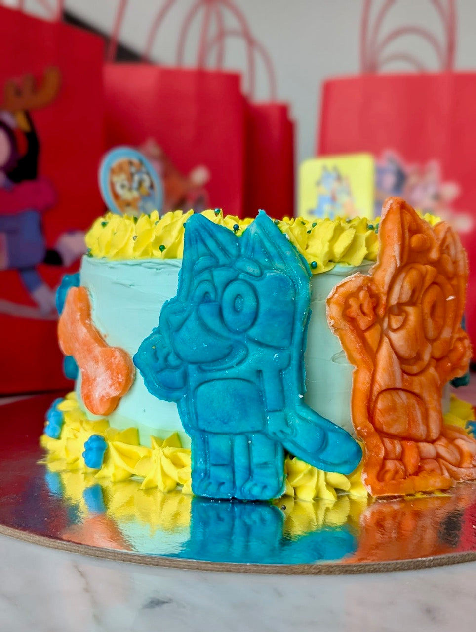 Bluey Themed Pawty Cake