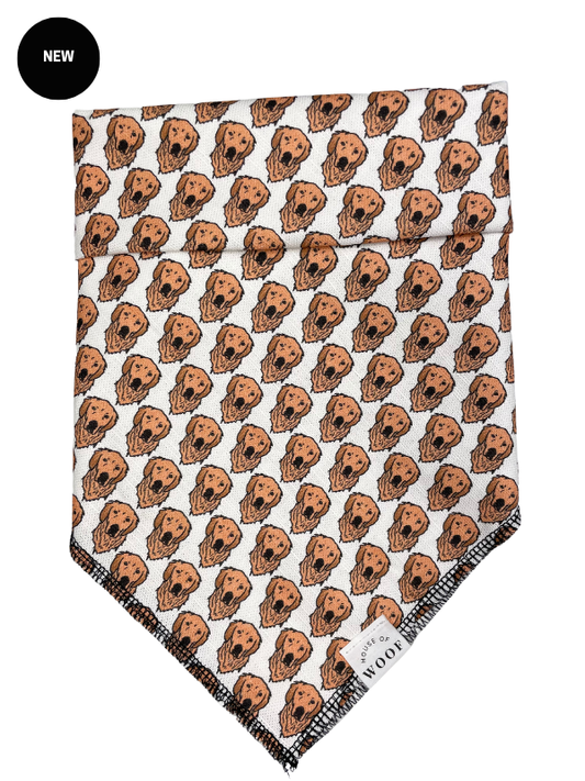 House of Woof dog breed bandana : Golden Retriever (Large)